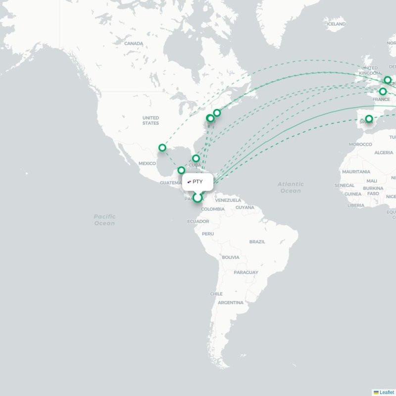 PTY - IST route map