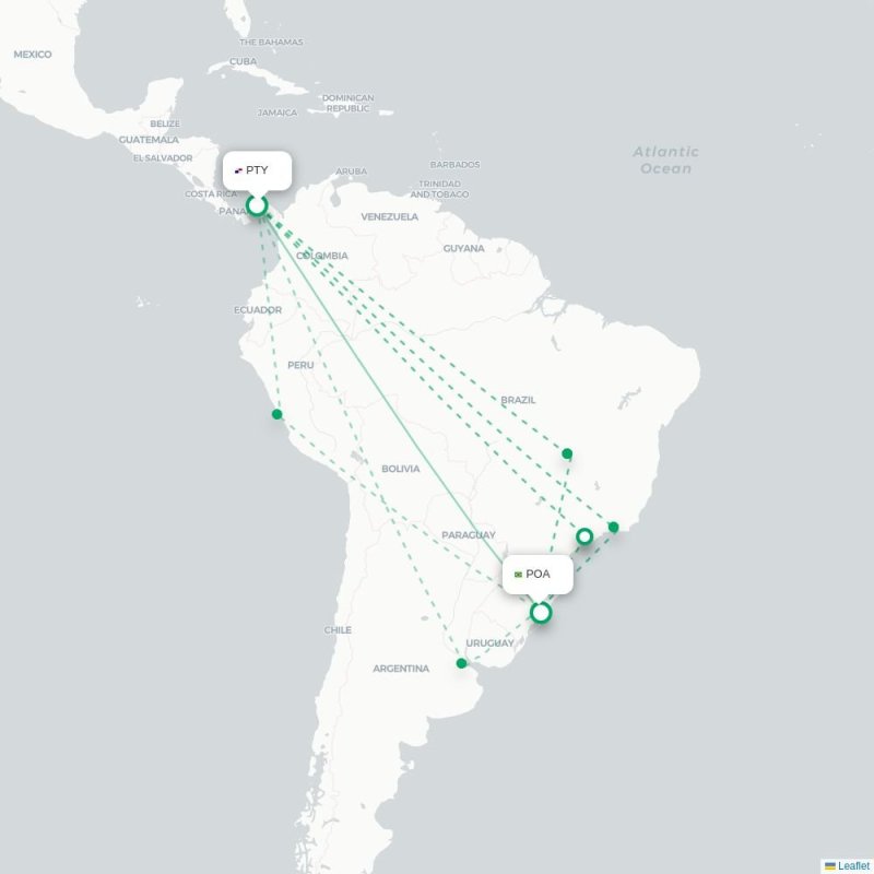 PTY - POA route map