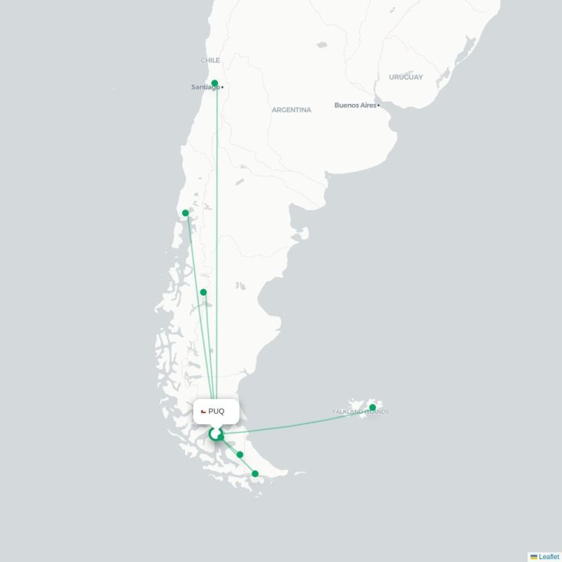 PUQ - RGL route map