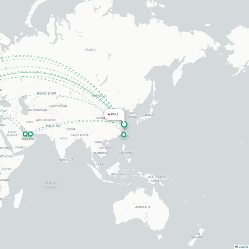 PVG - MUC route map