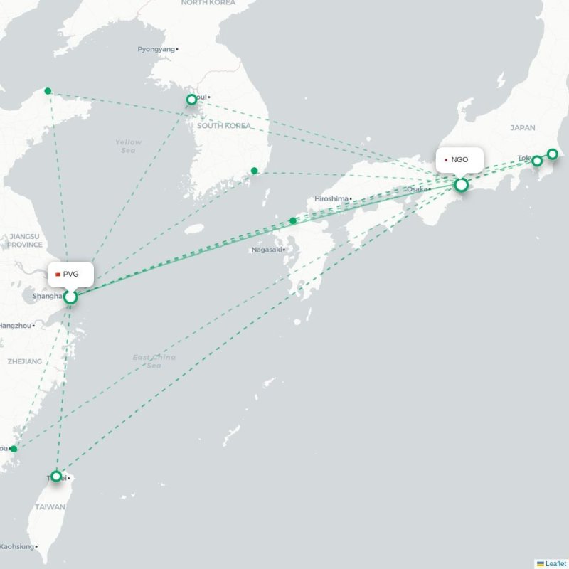 PVG - NGO route map