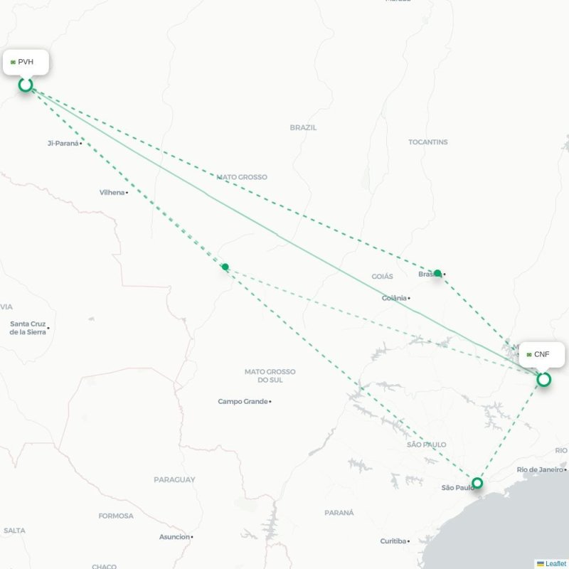 PVH - CNF route map