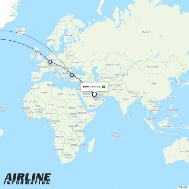 PWM - DEN route map