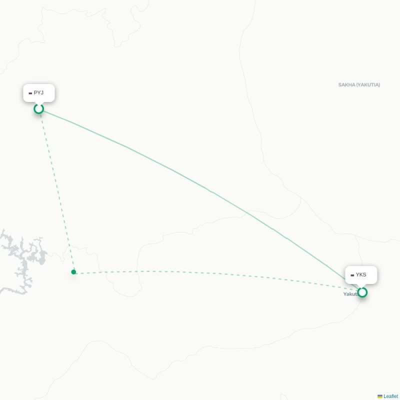 PYJ - YKS route map
