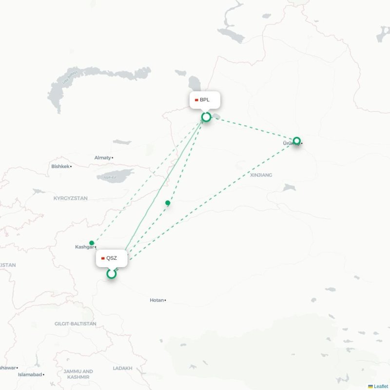 QSZ - BPL route map