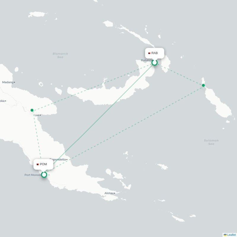 RAB - POM route map