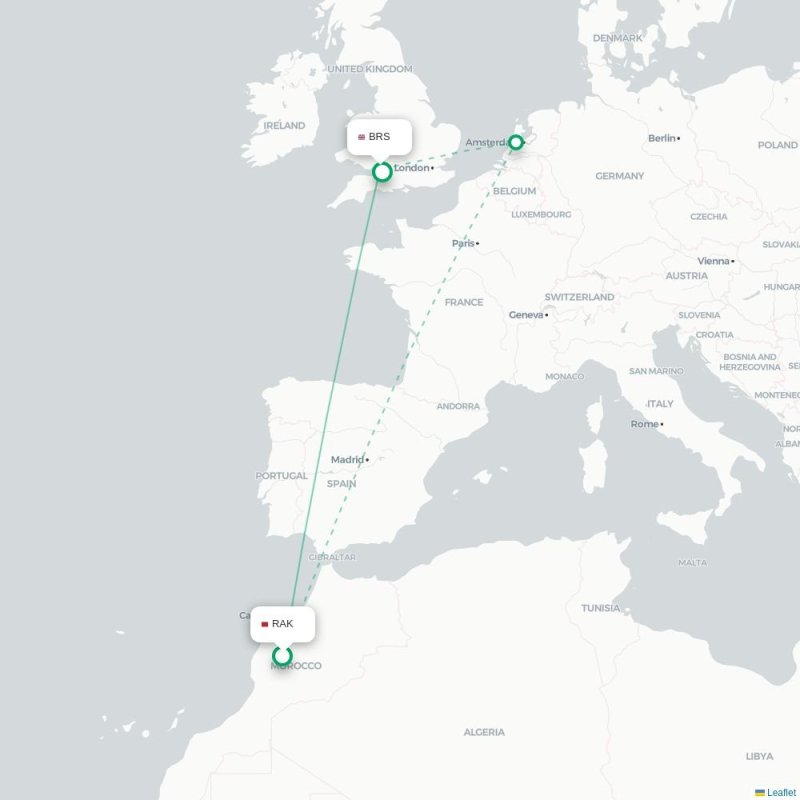 RAK - BRS route map