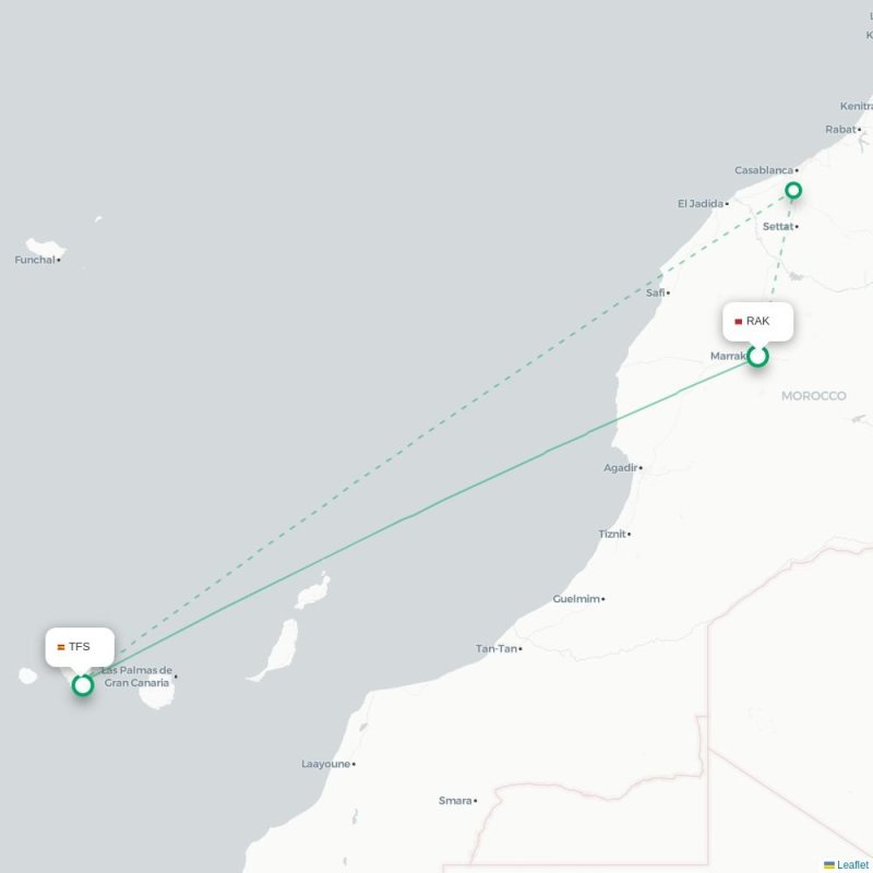 RAK - TFS route map