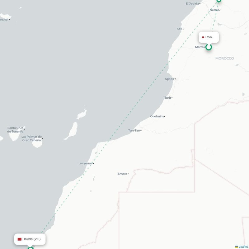 RAK - VIL route map