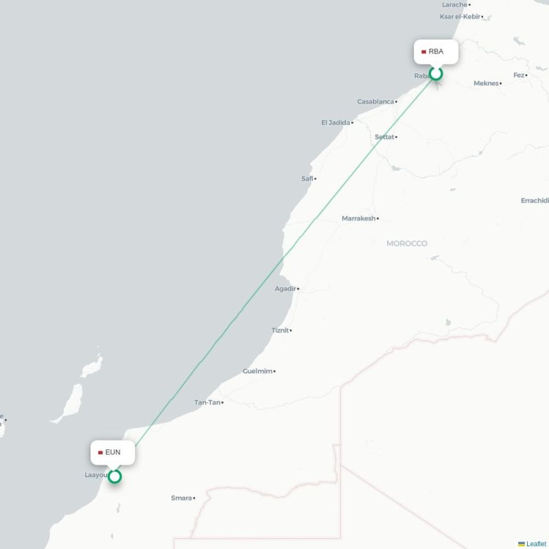 RBA - EUN route map
