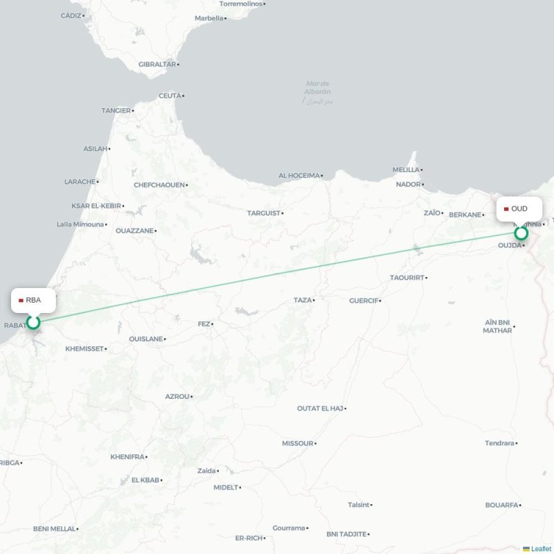 RBA - OUD route map