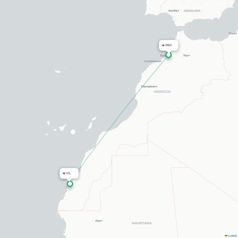 RBA - VIL route map
