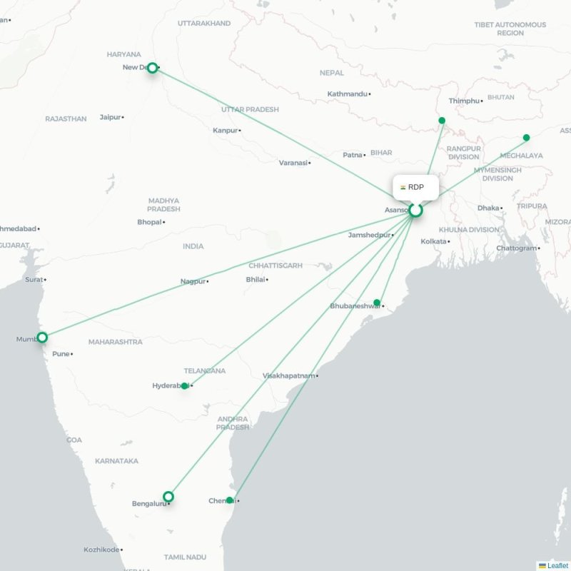 RDP - GAU route map