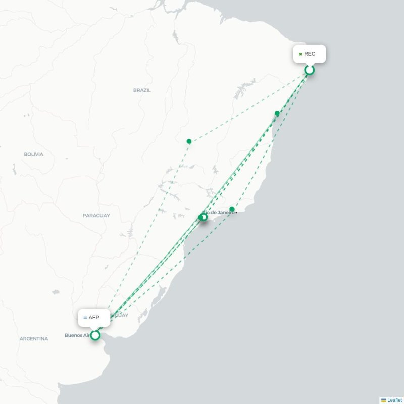 REC - AEP route map