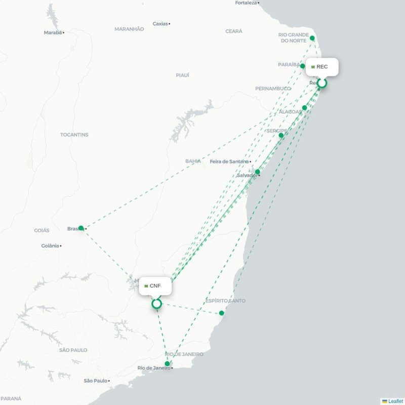 REC - CNF route map