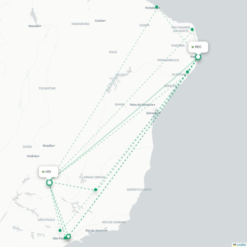 REC - UDI route map