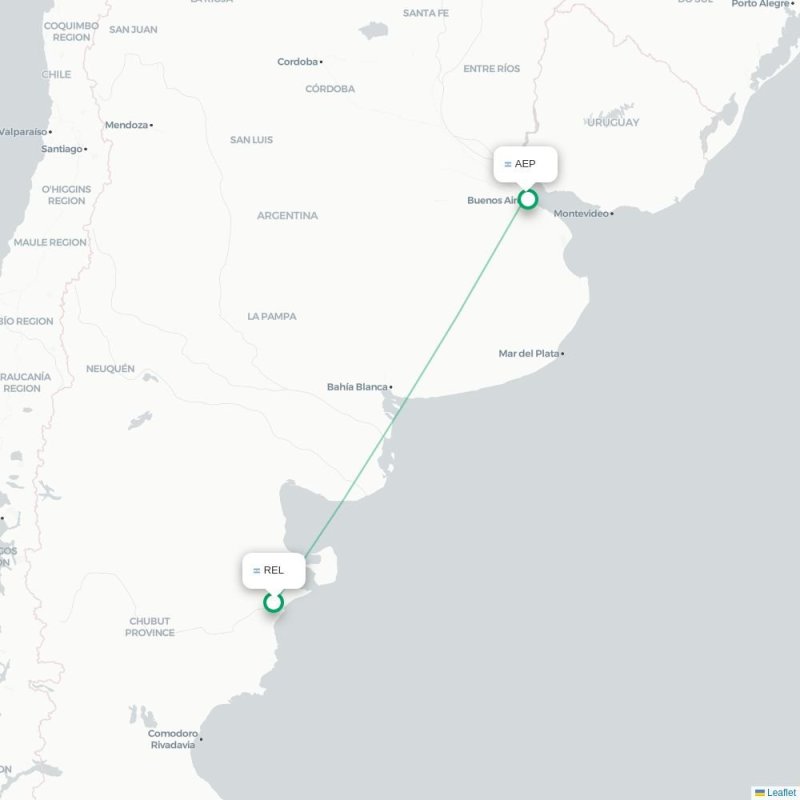 REL - AEP route map