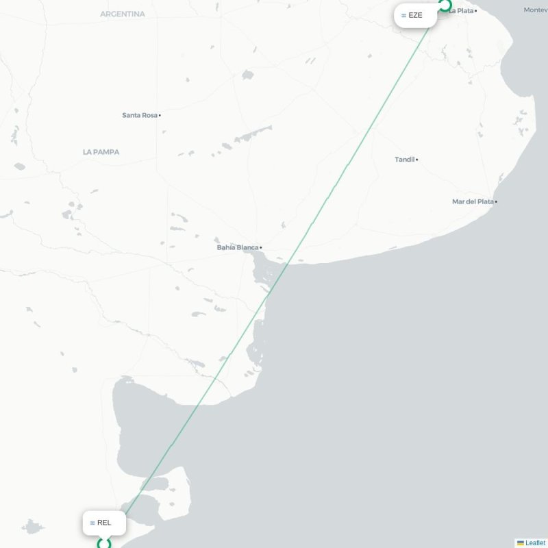 REL - EZE route map