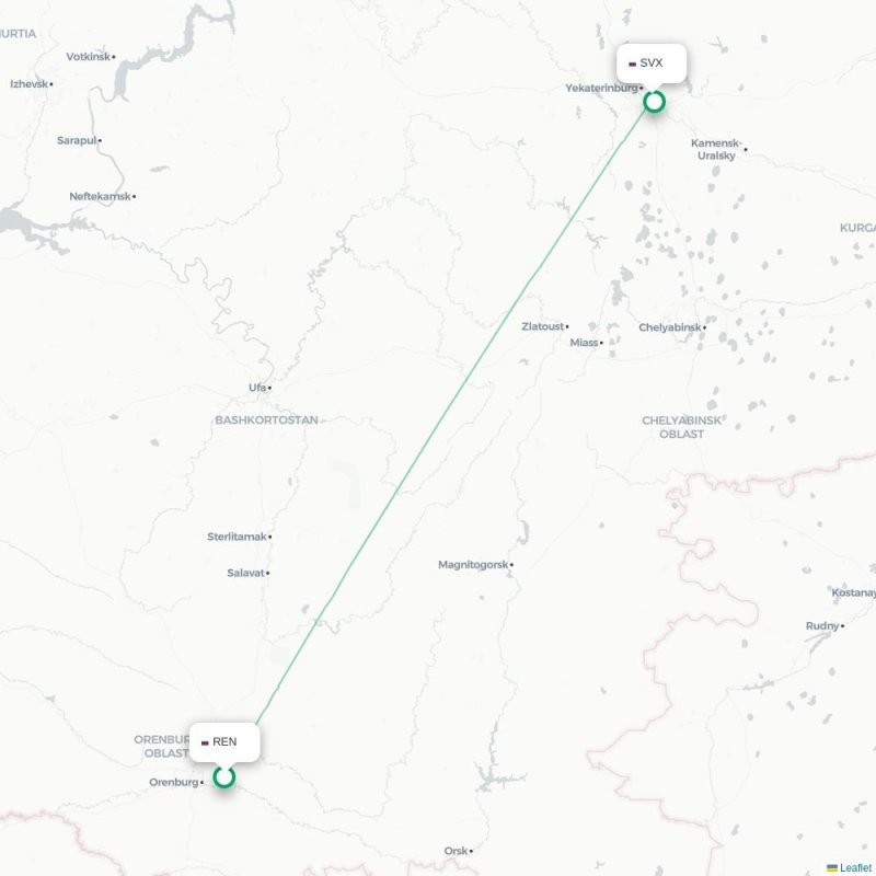 REN - SVX route map
