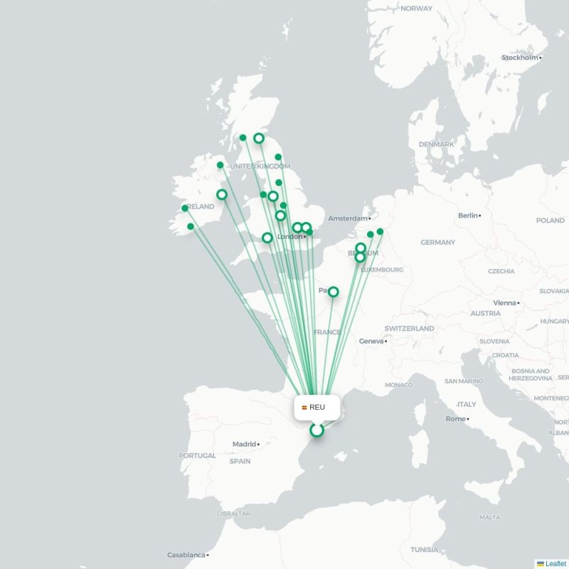 REU - LBA route map