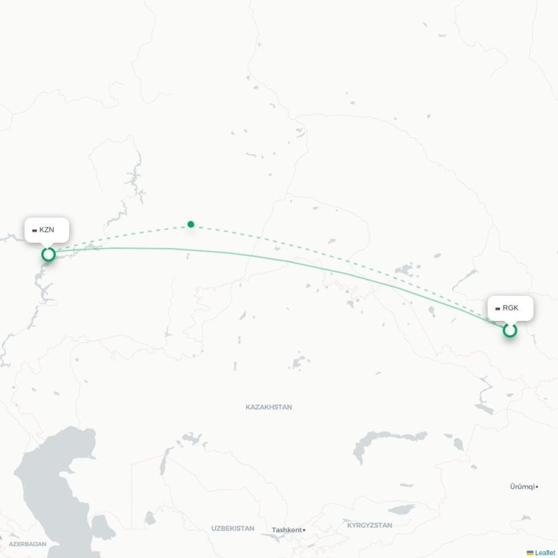 RGK - KZN route map