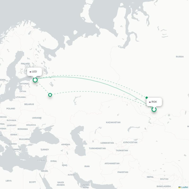 RGK - LED route map