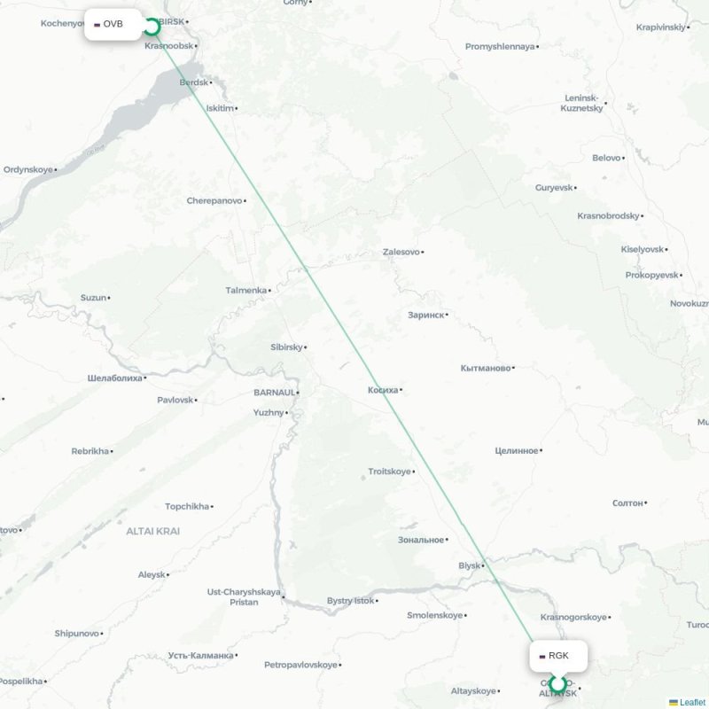 RGK - OVB route map
