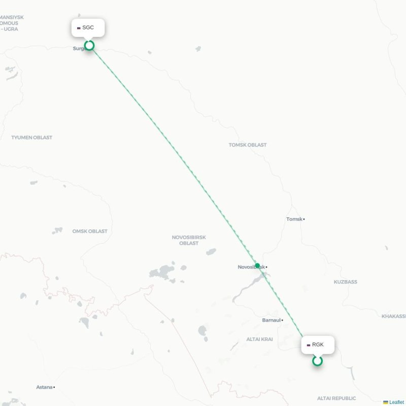 RGK - SGC route map