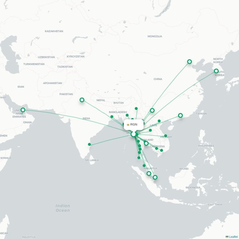 RGN - CCU route map