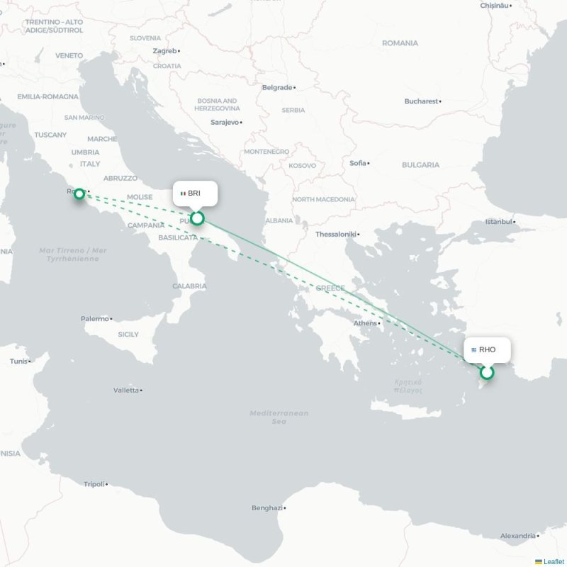 RHO - BRI route map