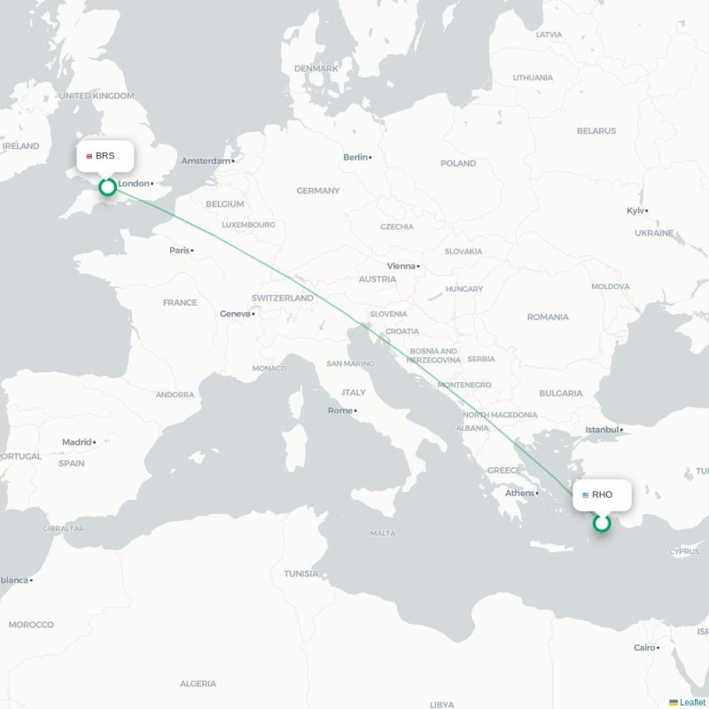 RHO - BRS route map