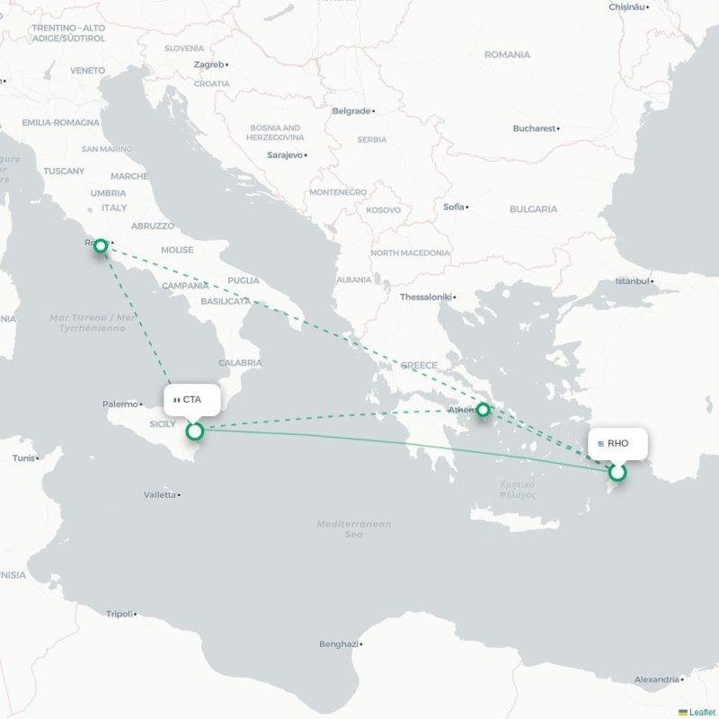 RHO - CTA route map