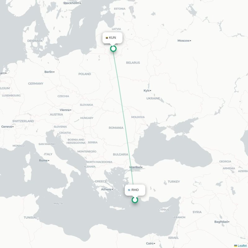 RHO - KUN route map