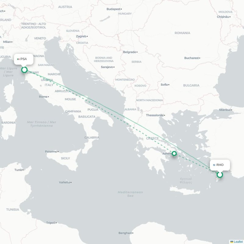 RHO - PSA route map