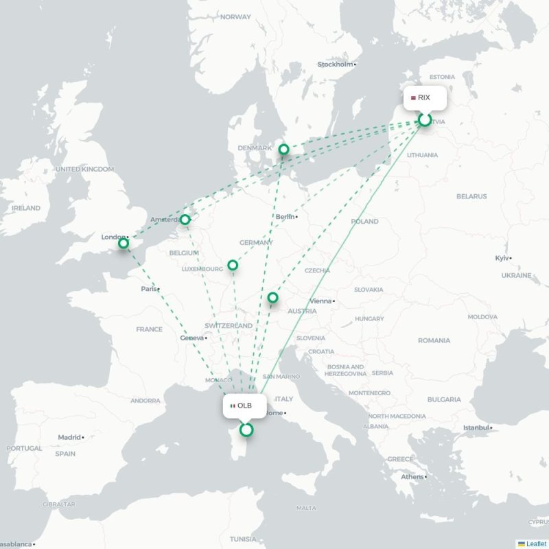 RIX - OLB route map
