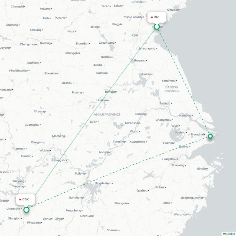 RIZ - CSX route map