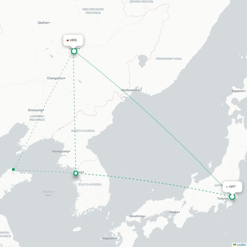 RIZ - HRB route map
