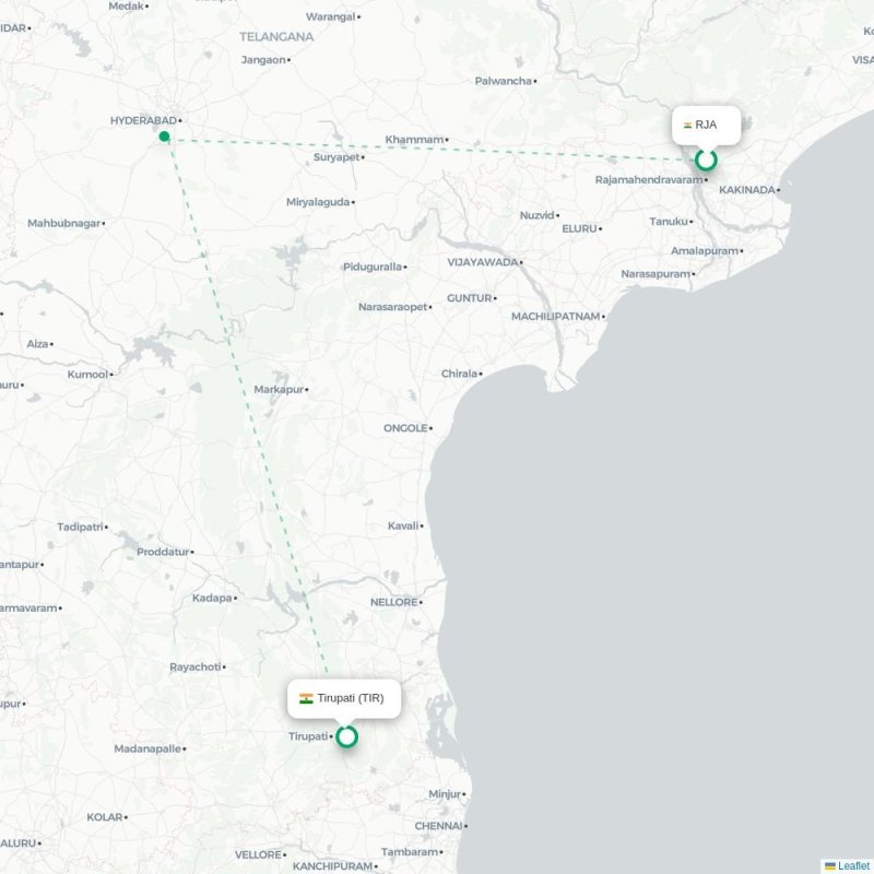 RJA - TIR route map