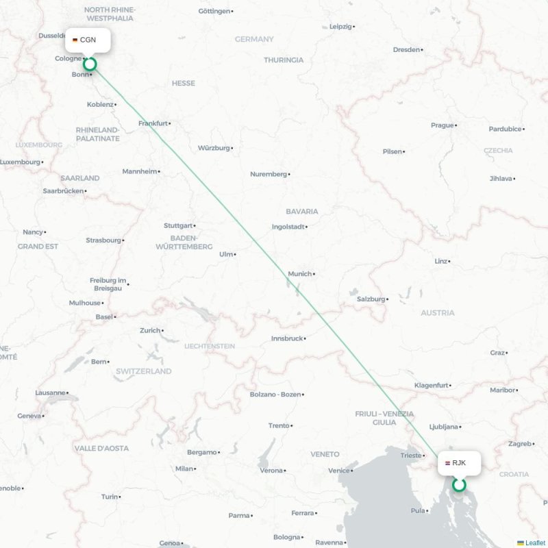 RJK - CGN route map