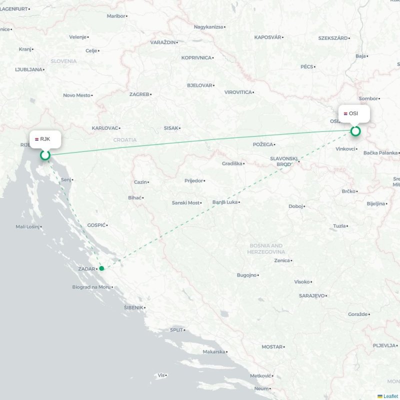 RJK - OSI route map