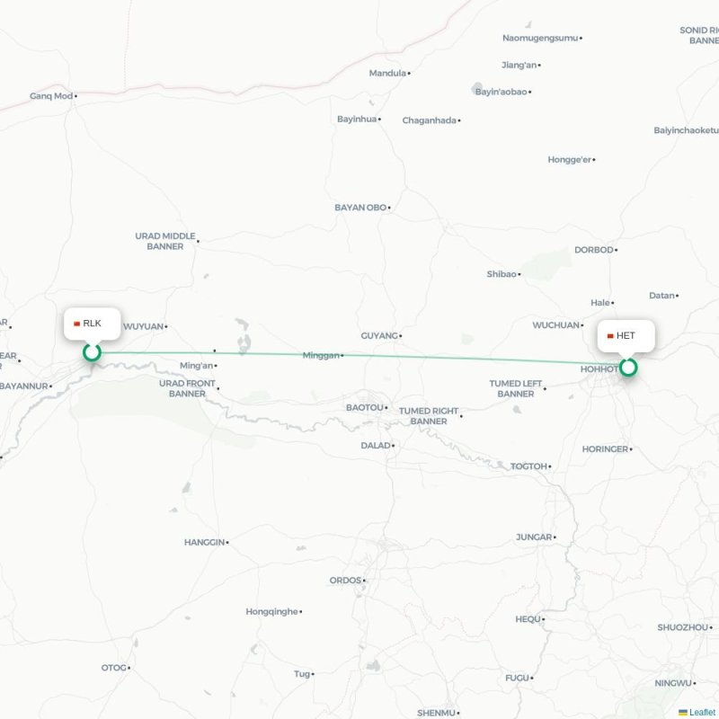 RLK - HET route map