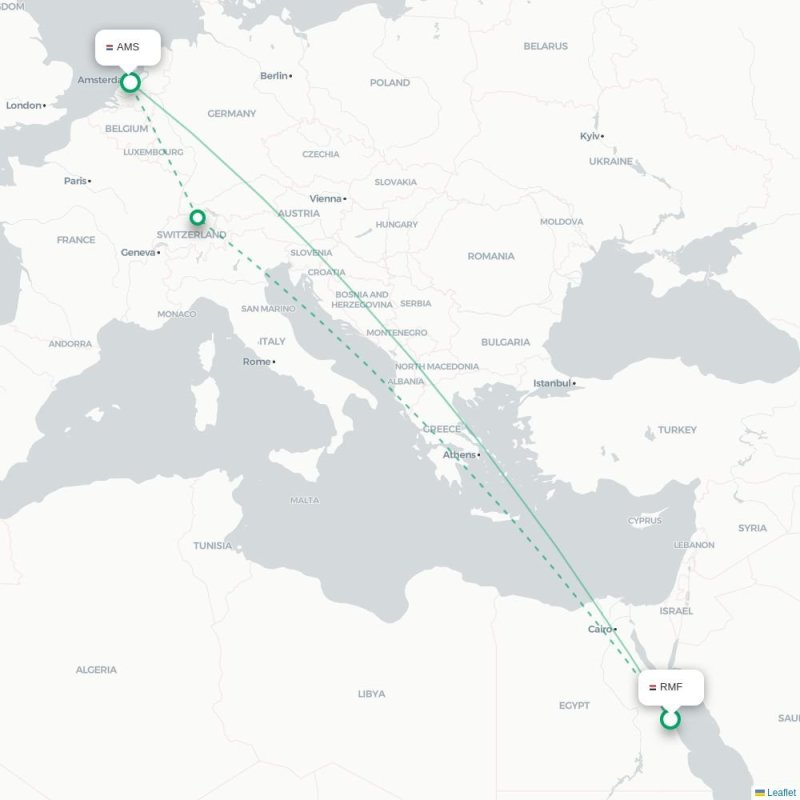 RMF - AMS route map