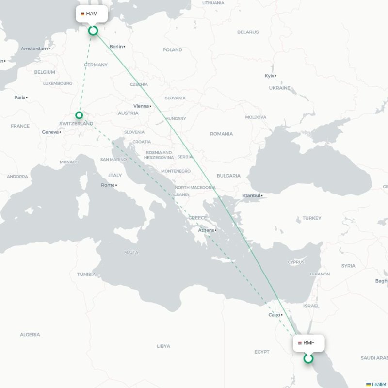 RMF - HAM route map