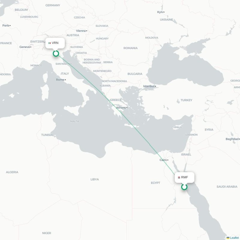 RMF - VRN route map