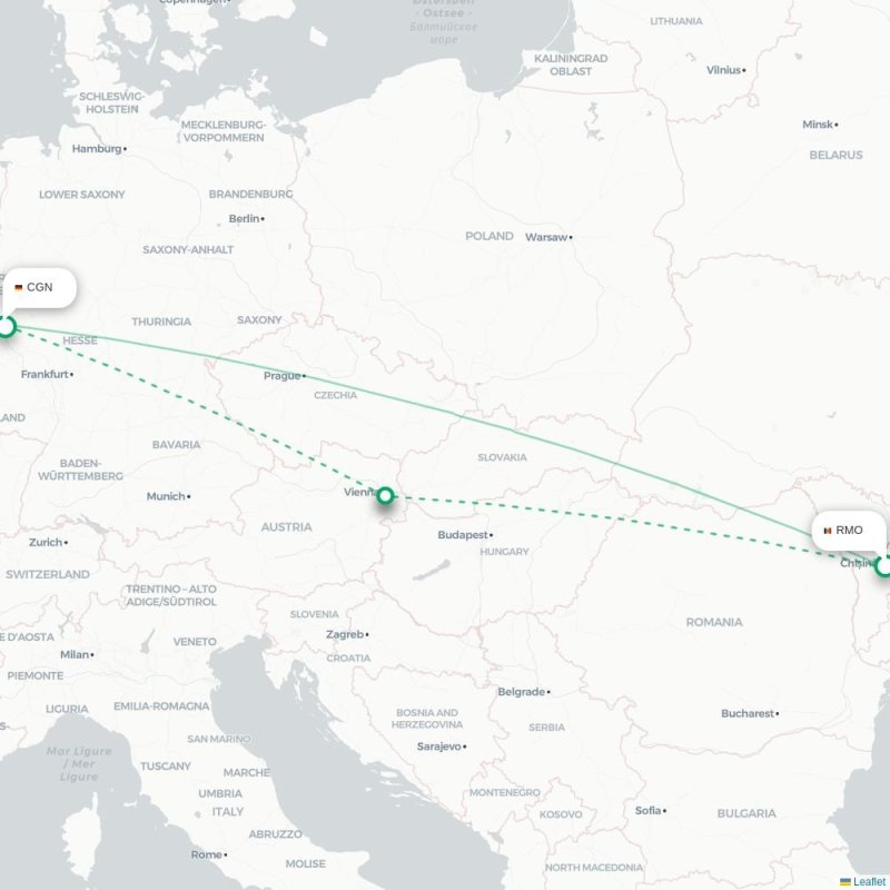 RMO - CGN route map