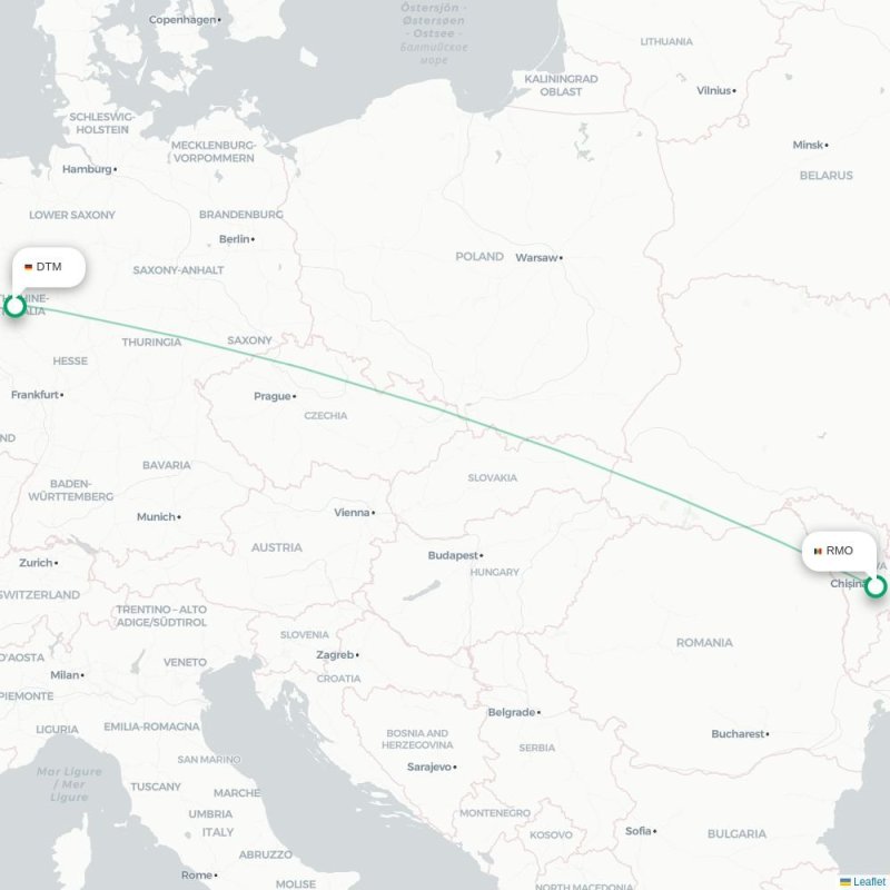 RMO - DTM route map