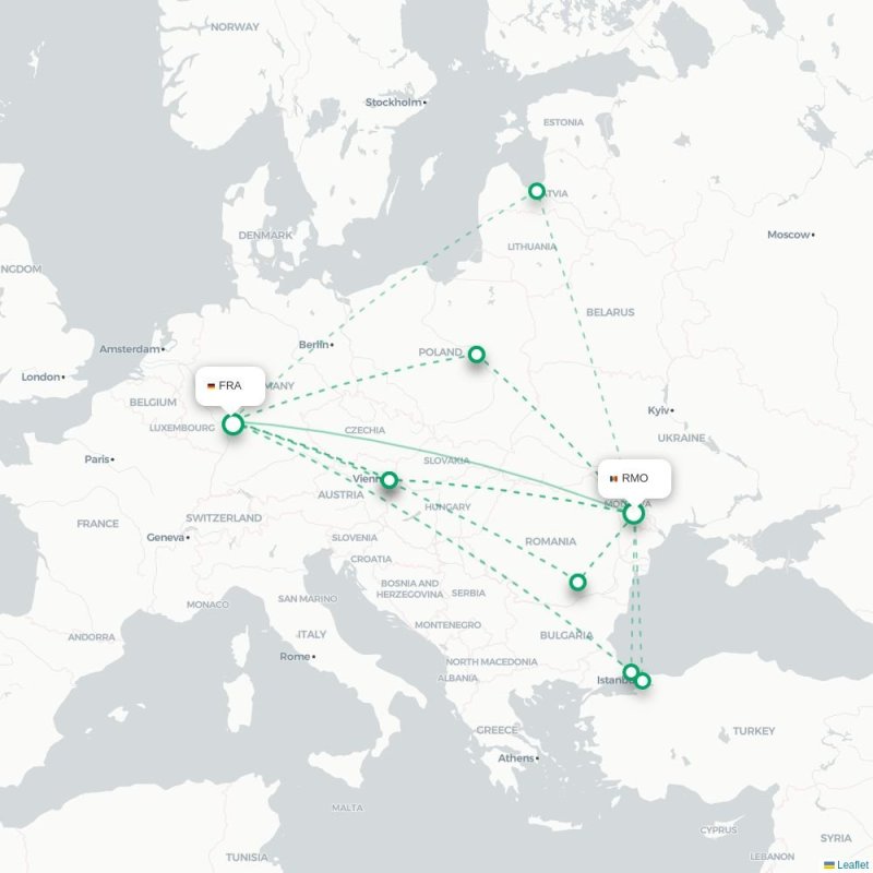 RMO - FRA route map