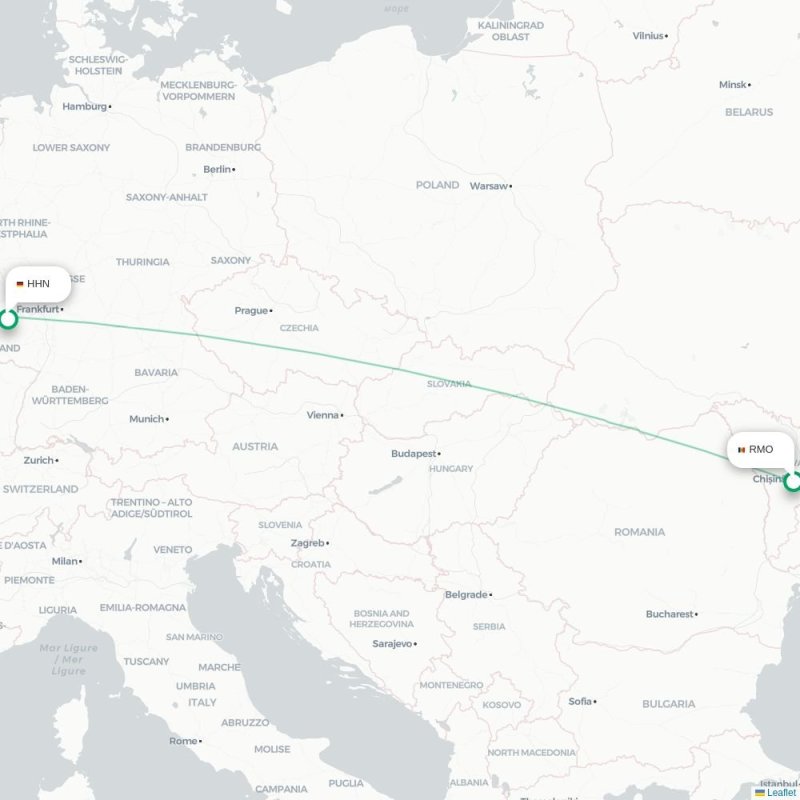 RMO - HHN route map