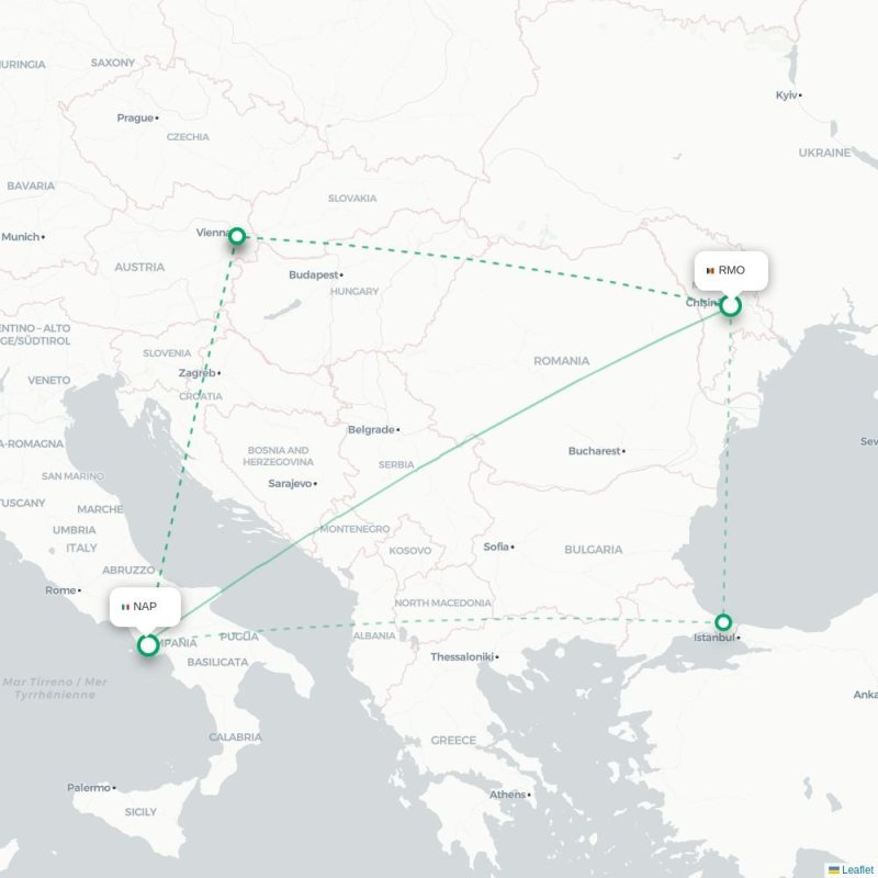 RMO - NAP route map