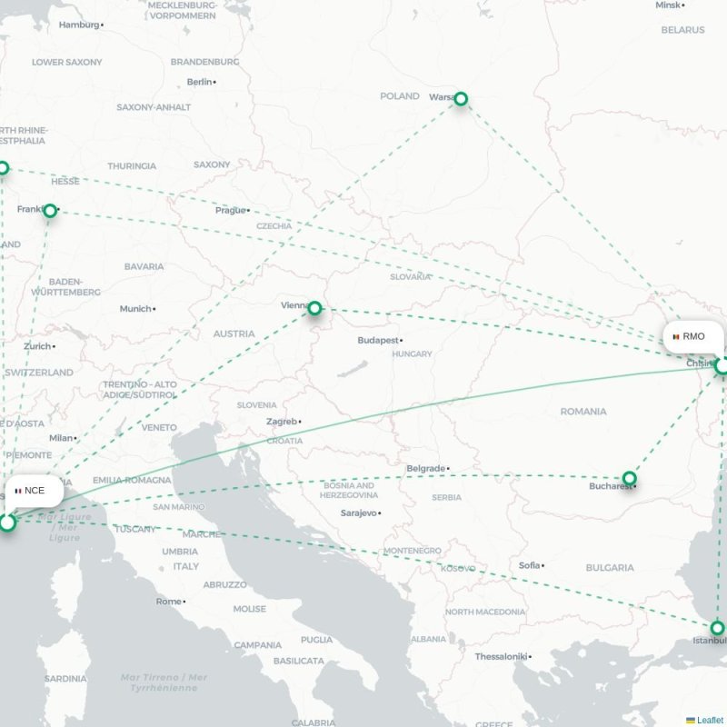 RMO - NCE route map